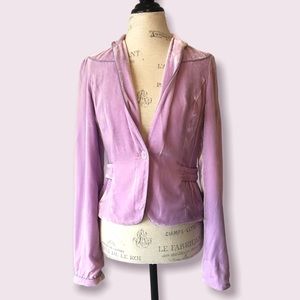 Y2K Crushed Soft Blazer Diane Von Furgstenberg 8